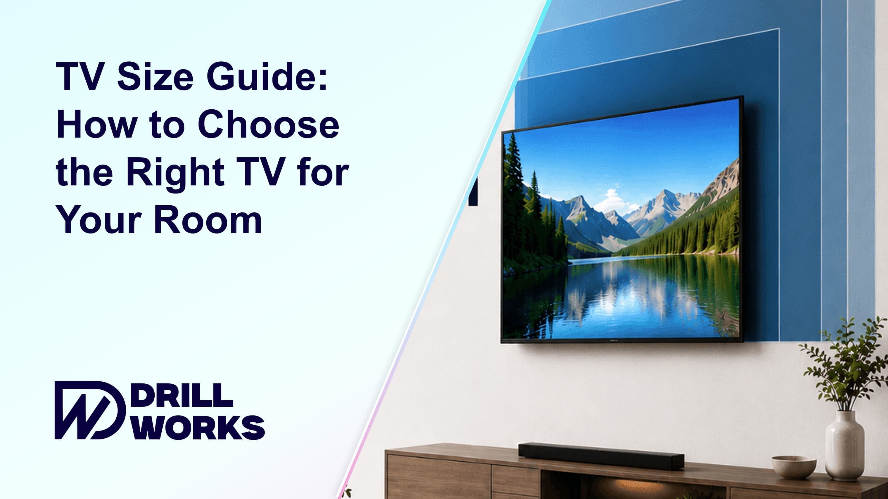 DrillWorks blog thumbnail for choosing the right TV size