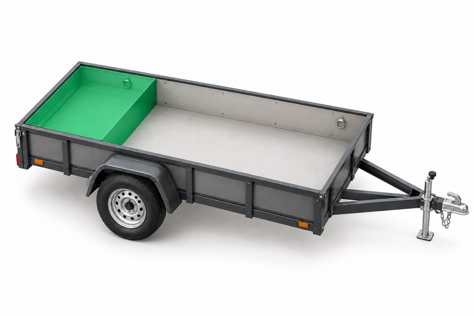 1/4 trailer load: illustrative trailer fill level
