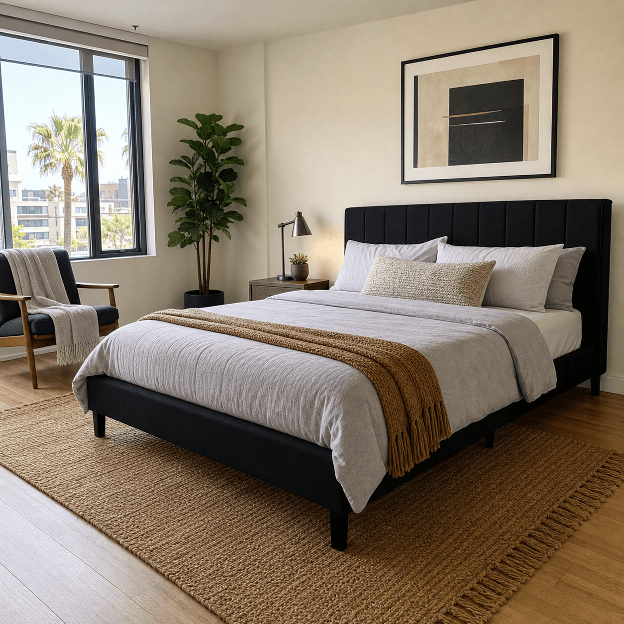 Completed furniture assembly project in Los Angeles