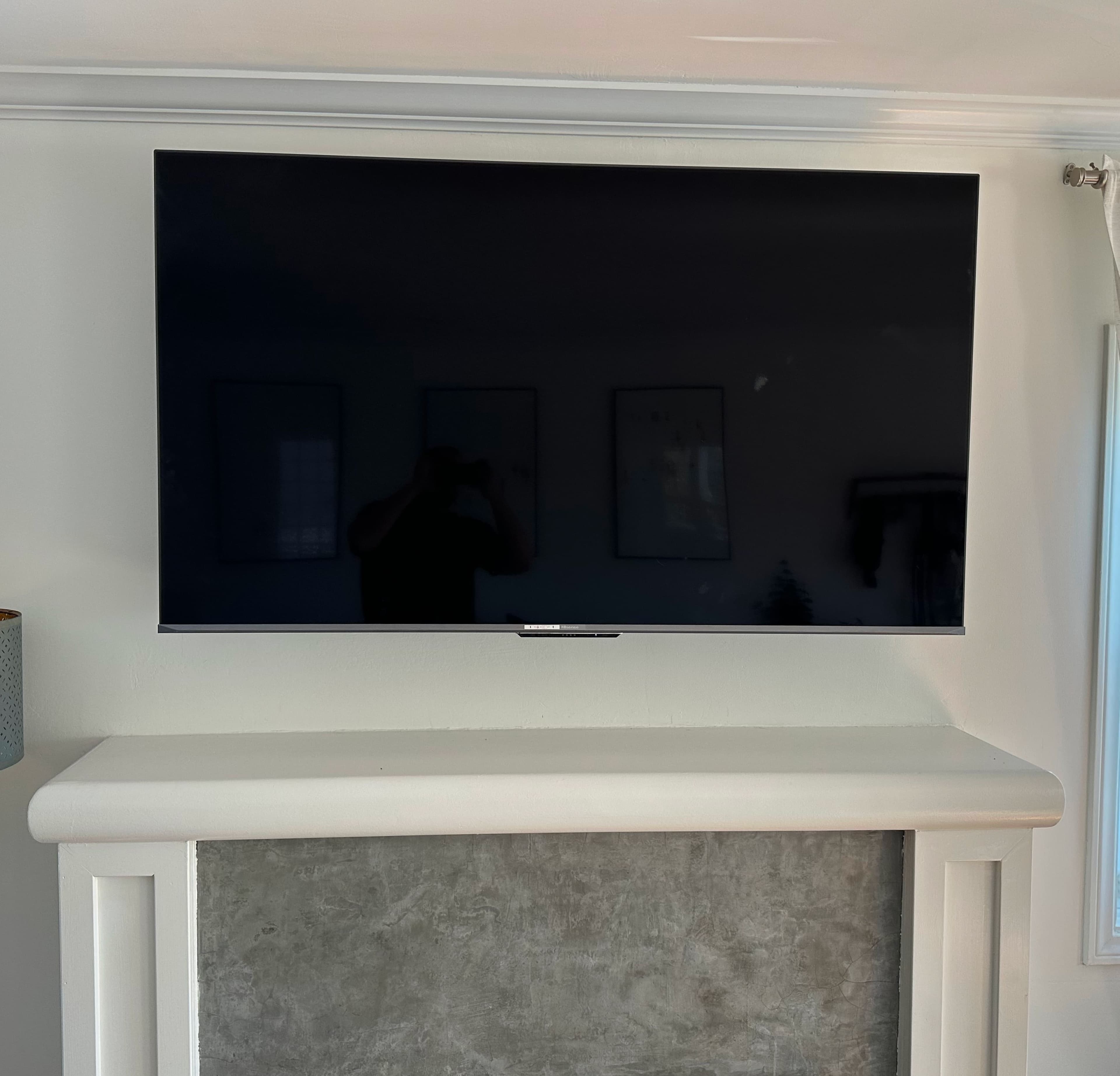 TV mounting after above a fireplace