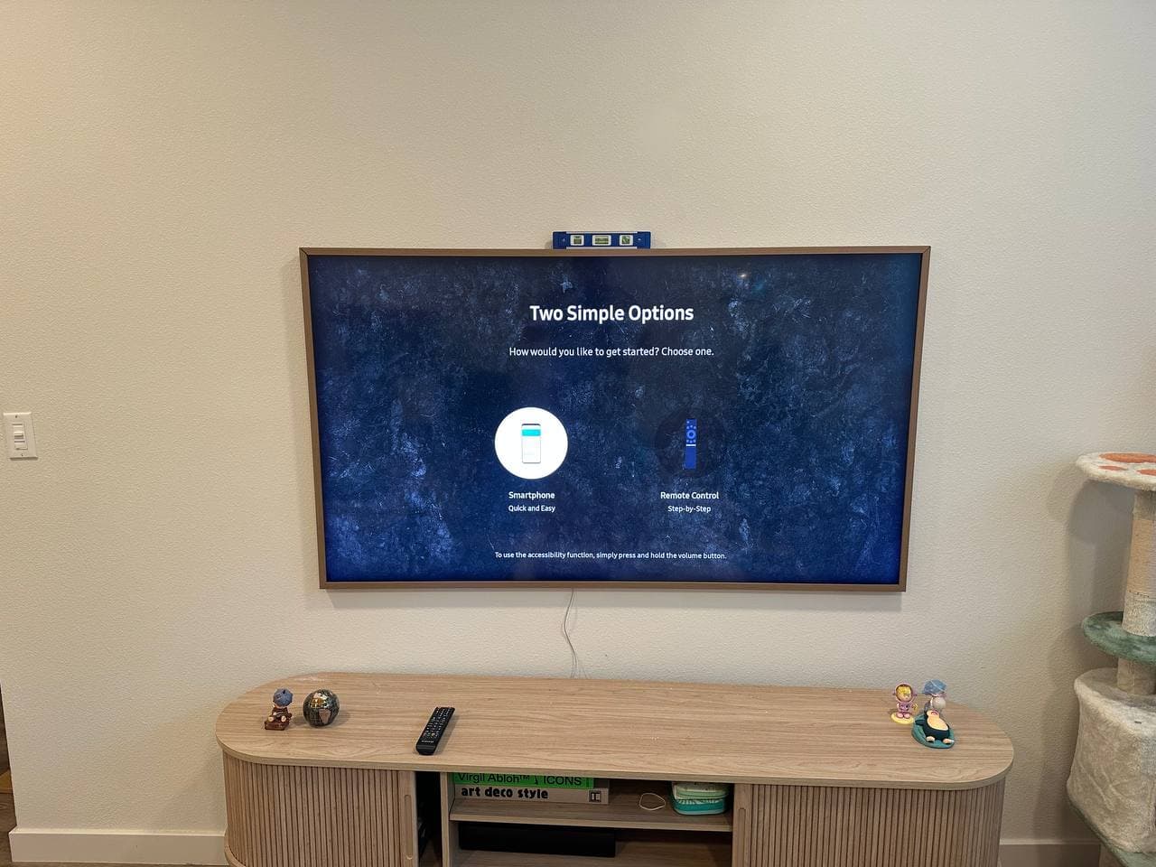 Frame TV and low-profile mounting
