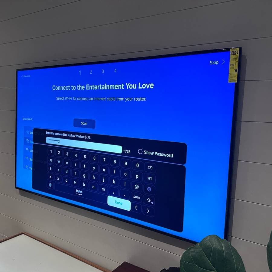 Frame TV and low-profile mounting
