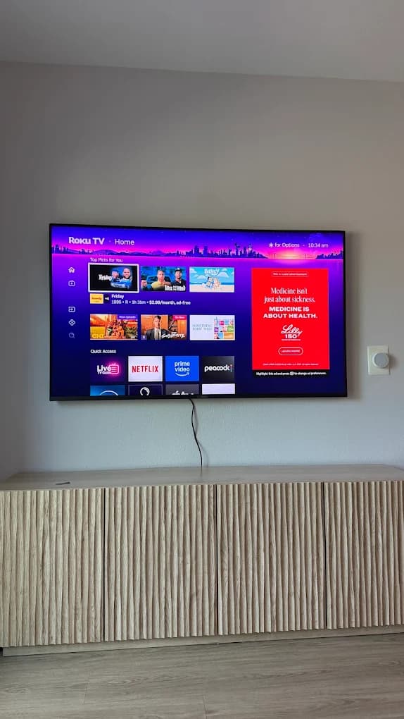 Frame TV and low-profile mounting