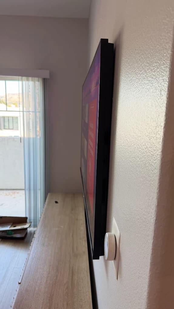 Frame TV and low-profile mounting