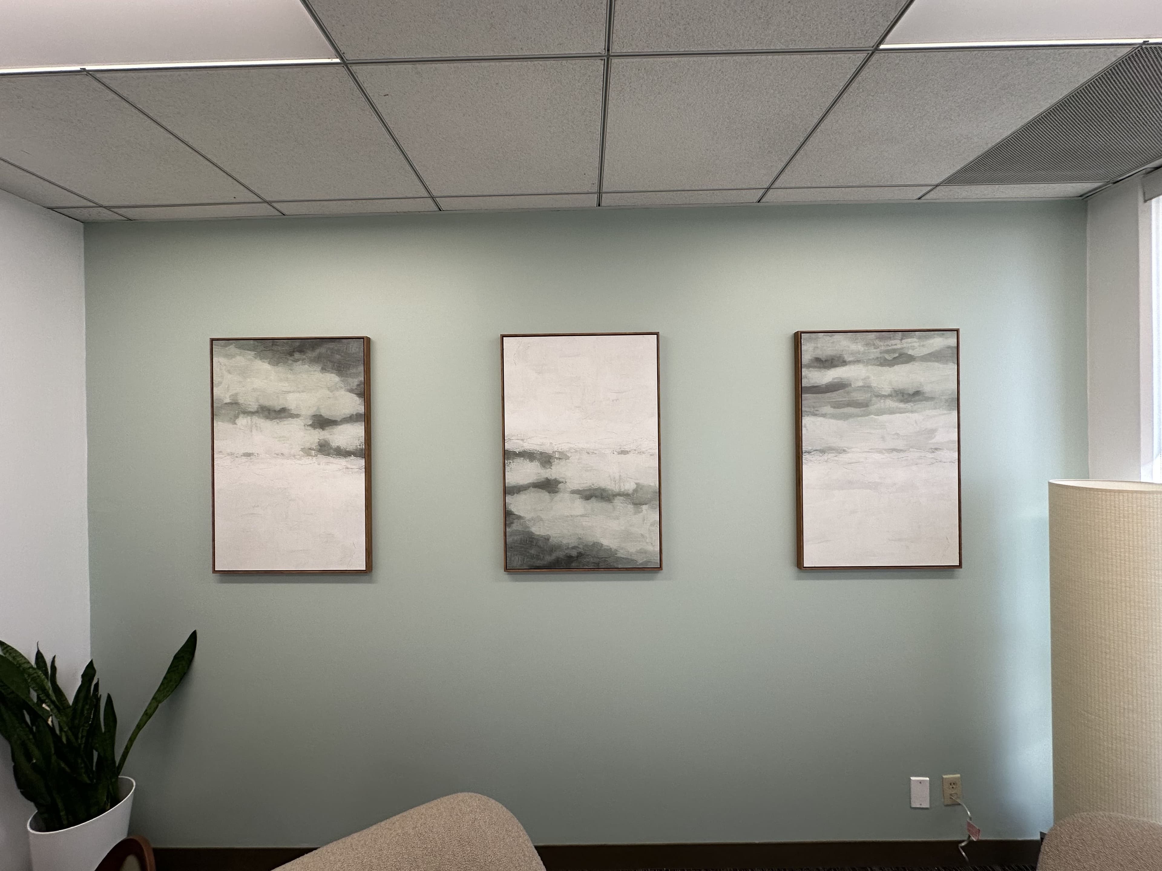 Wall decor installed level and secure